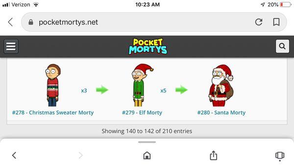 Now promoting Pocket Mortys!