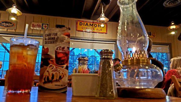 Diamond Ginger Ale sign at CRACKER BARREL in Macon, Georgia.