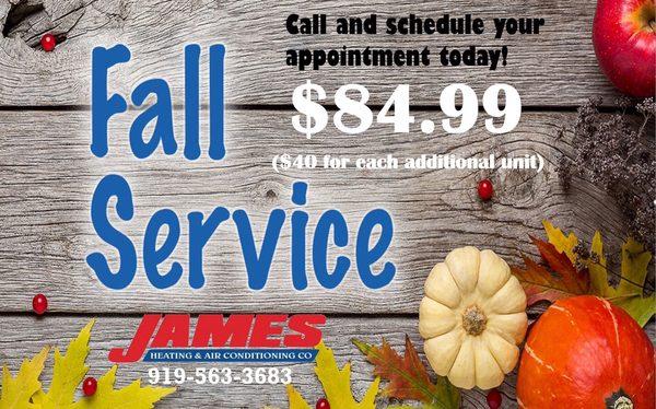 Have you had your Fall Service yet?