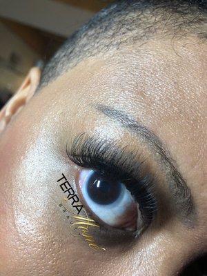 Long and fluffy lashes customized for this beauty!