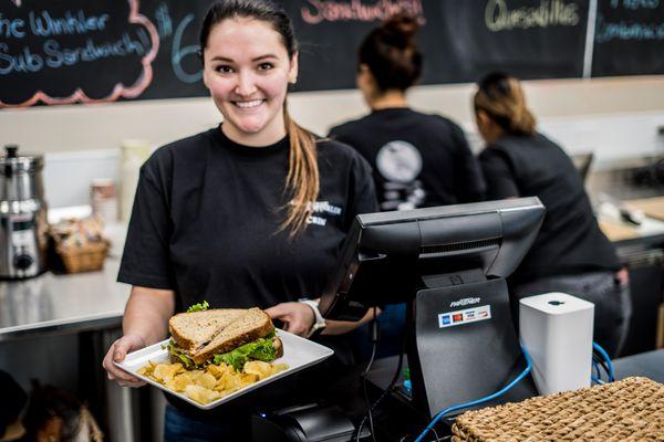 Corporate eatery service with a smile!