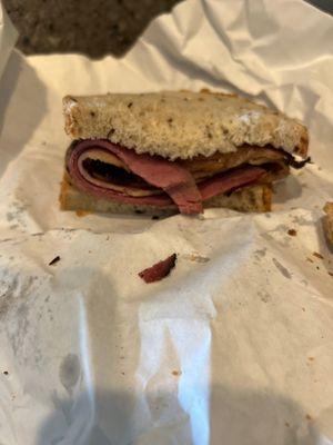 Hot Pastrami Overstuffed Sandwich