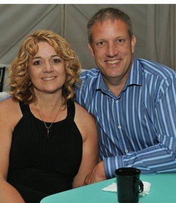 Lesli Hiller, co-owner, with husband, Steven