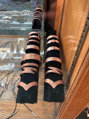 Copper bracelets