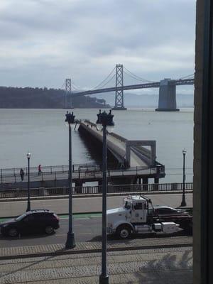 View from the dental chair I sat in during all the treatment today.