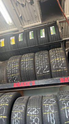 Set of used tires