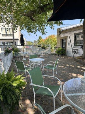 Back patio seating