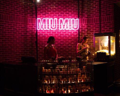 Miu Miu Pink Neon Sign