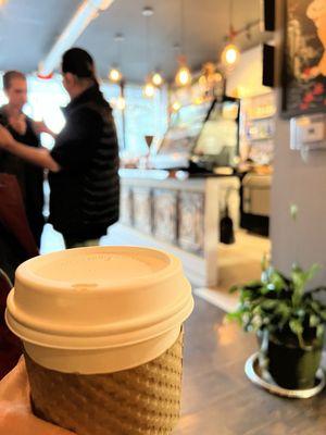 Lavender latte, coffee bar