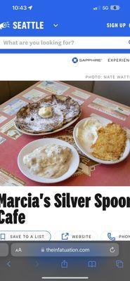 Marcia's Silver Spoon Cafe