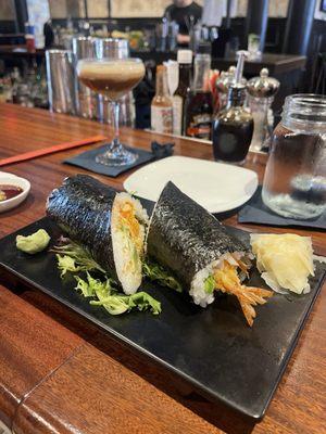 Burrito Sushi, shrimp tempura.