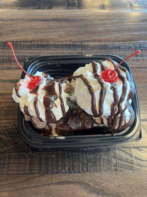 Texas Sheet Cake Sundae