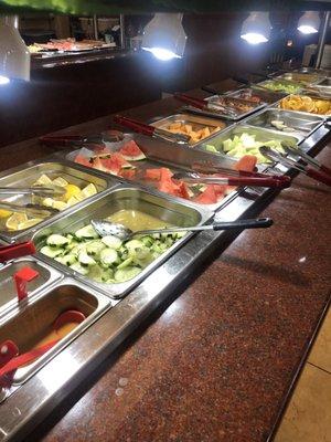 Fruit and salad bar