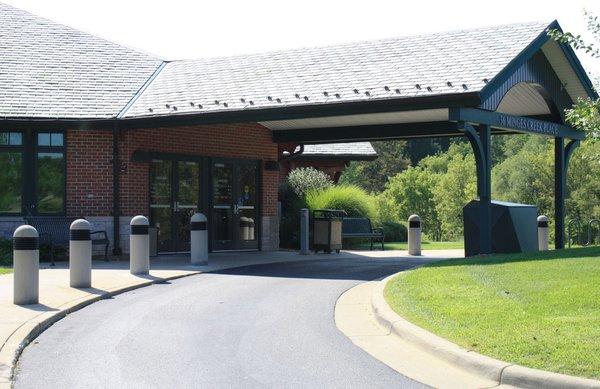 The exterior of Willard Library's Helen Warner Branch located at 36 Minges Creek Place.