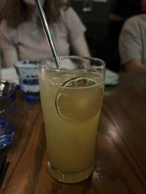 Non-alcoholic Pear ginger shrub