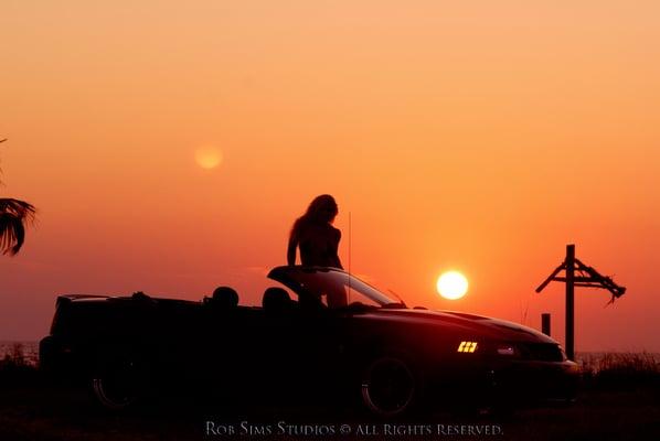 Terminator cobra at sunset & moon rise!