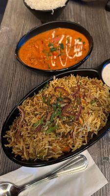 Chicken Briyani, Butter Chicken