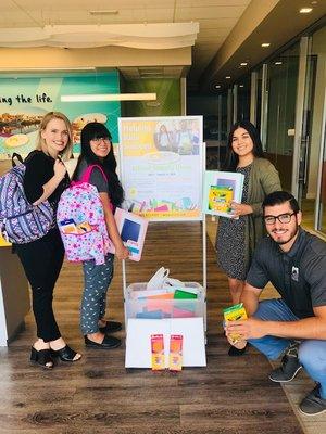 School Supply Drive for School on Wheels (July - August)