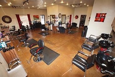 Inside salon