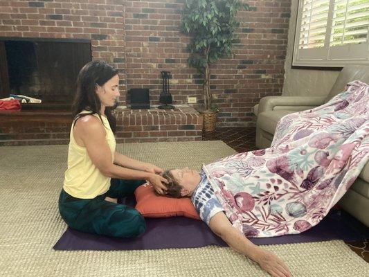 Restorative Yoga for deep relaxation and nervous system support.