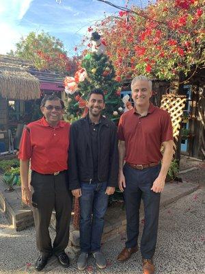 Dr. Savla, Dr. Jinesh, and Dr. Vogel