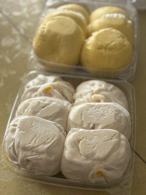 Chicken Buns and Salted Egg Yolk Buns.