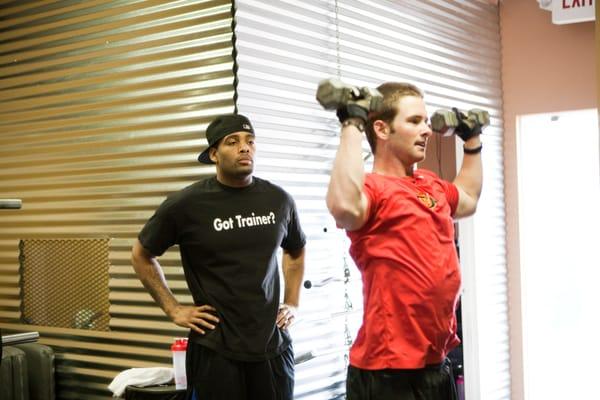 MLB Brando Decker with Trainer Albert Mccray