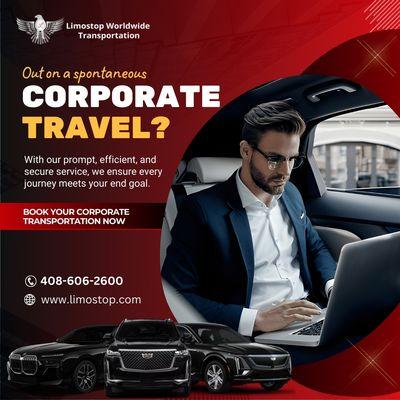 Trust Limo Stop for all your corporate travel needs! 
Call us @ 408-606-2600
Email -res@limostop.com #ProfessionalTransportationService