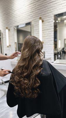 Wedding hair preparation