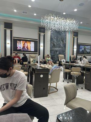 Inside Bliss Nail Lounge