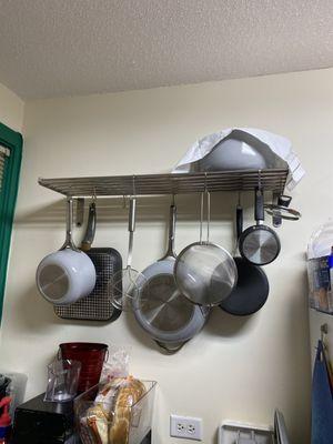 Pot rack.