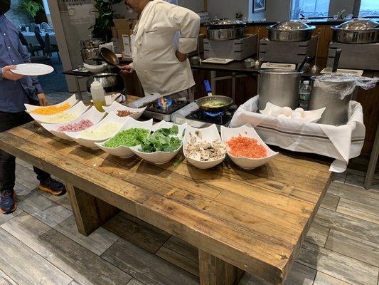 Omelette Station at the Breakfast Buffet