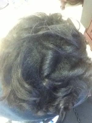 Natural Hair Before Straining