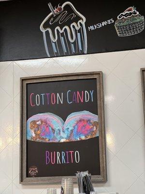 Cotton candy burrito!!!