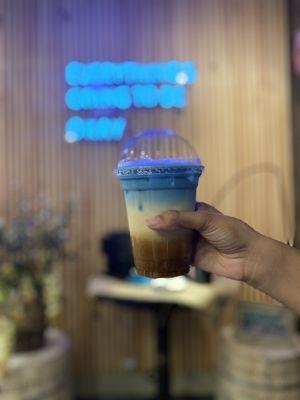 Iced Blue Latte