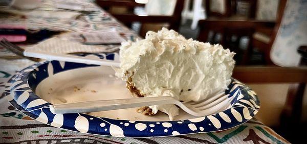 Coconut Cream Pie (made here)