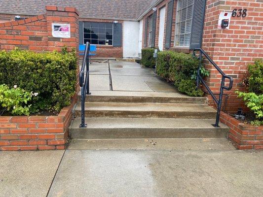 The nonexistent wheelchair access ramp