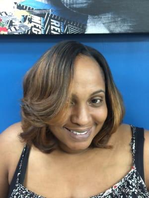 Awesome color with sew-in, very friendly staff, professional and knowledgeable about everything HAIR!!