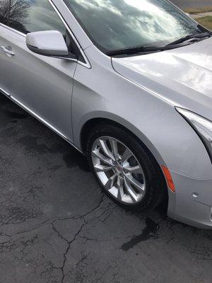 2015 Cadillac XTS exact spot where the dent WAS