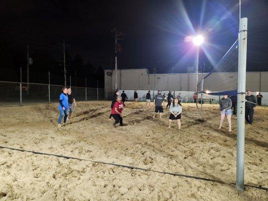 Outdoor volleyball  time