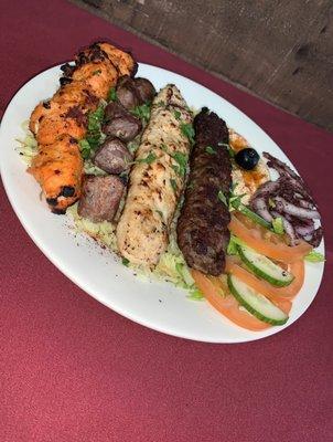 Beef Kabob Plate Chicken Kabob Plate