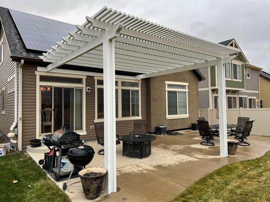 A charming, reverse, lattice patio cover! A perfect touch to this beautiful home. Call today (303-919-2049), to start your project!