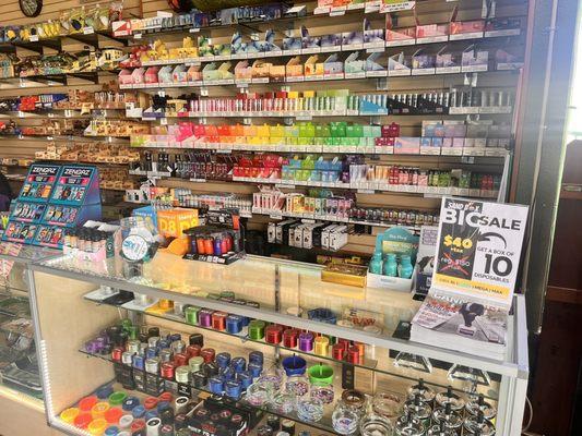 Vape selection, etc