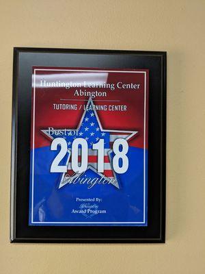 We did it again!  Best of Tutoring Center 2018.