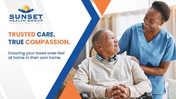 Home Health, Palliative, and Hospice Care delivered with the utmost compassion and care.