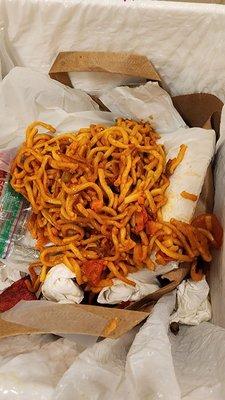 Worst tomato beef chow mein I've ever had.  Taste like the Chinese medicine Po Jai Yun