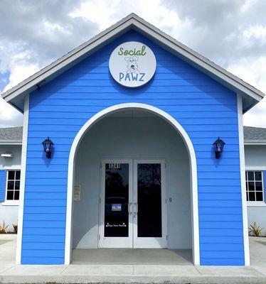 Front entrance of Social Paws