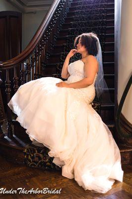 Bride on Staircase