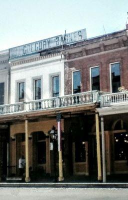 Photo of Gregory Barnes & Co. sign still on building