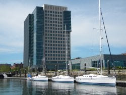 SailTime Boston base at Fan Pier Marina